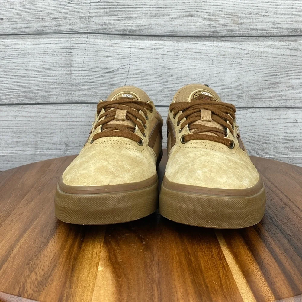 Vans Gilbert Crockett Pro UltraCush Wheat Brown Suede Skate Shoe Men’s Size 9.5